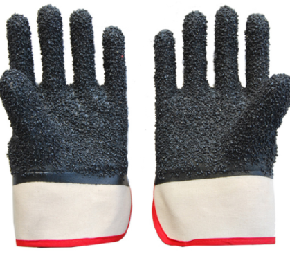Guantes recubiertos de PVC con forro anticorte de Kevlar